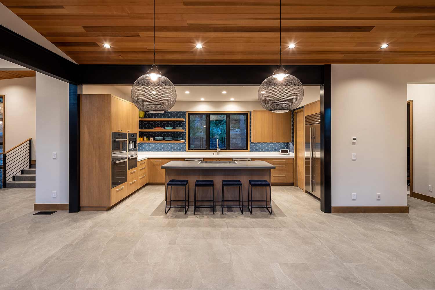 Image of Truckee North Lake Tahoe custom wood finish job with high quaility staining and painting